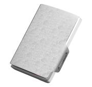 MONDRAGHI Saffiano Silver Mini Wallet in Pelle Protezione RFID Colore Silver