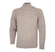 PAUL SHARK Maglione Uomo Collo Alto Con Mezza Zip 14311128 Colore Beige Melange