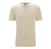 BOSS T-shirt Uomo In Jersey Di Cotone Con Logo Stampato In Gomma THOMPSON 01 50468347 131 Colore Avorio
