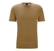BOSS T-shirt Uomo In Jersey Di Cotone Con Logo Stampato In Gomma THOMPSON 01 50468347 282 Colore Beige