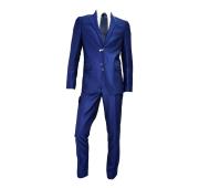 ALESSANDRO GILLES Abito Uomo Slim FitColore Bluett Disegnato T014