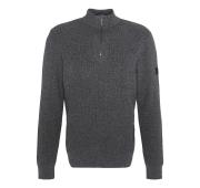 BARBOUR Maglione Uomo Crawley Con zip Corta Colore Charcoal Marl