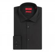 HUGO Camicia Uomo Slim Fit in Cotone 50289499 C-Jenno Colore Nero