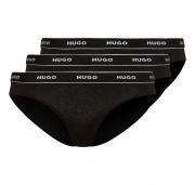 HUGO Slip Donna In Cotone Elasticizzato Confezione da Tre 50469657 Colore Nero