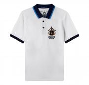 AERONAUTICA MILITARE Polo in Pique' Con Sottocollo Jacquard PO1761 Colore Bianco