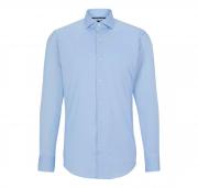 BOSS Camicia Slim Fit in Jersey Elasticizzato P-HANK-s-kent 50503554 Celeste