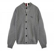 AERONAUTICA MILITARE Cardigan Uomo In Cotone a Costa Inglese MA1454 Colore Grigio