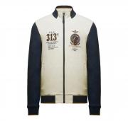 AERONAUTICA MILITARE Felpa Uomo Full Zip Ricamata Con Frecce Tricolori FE2062UF00662 Colore Bianco Blu