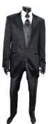 GRIMALDI Abito Tight Cerimonia Uomo Completo 4 Pezzi Nero 7101