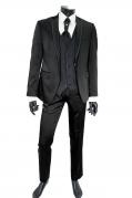 GRIMALDI Abito Cerimonia Uomo Completo 4 Pezzi Nero 7210 TAGLIA 46 DROP 7