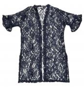 LISA KOTT Spolverino In Pizzo Donna Curvy Style 05153 Colore Blu