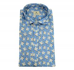 BASTONCINO Camicia Uomo Slim Fit Puro Cotone Fantasia ART. B1586