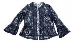 LISA KOTT Spolverino In Pizzo Donna 05154 Colore Blu Linea Curvy Stile