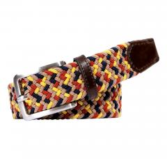 MEYER Cintura da Uomo Elasticizzata Modello 616/03 Colore Marrone Multicolore