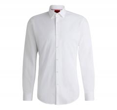 HUGO Camicia Uomo Slim Fit in Cotone C-Jenno' 50289499 Colore Bianco