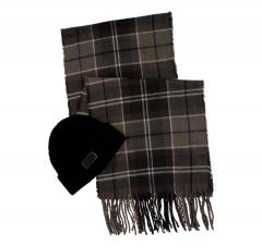 BARBOUR International Sweeper Beanie and Scarf Gift Set MGS0092BK111 Nero