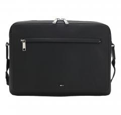 BOSS Borsa Messenger Uomo In Similpelle Martellata Con Logo Goffrato Ray Flap Messenger 50552622 Colore Nero