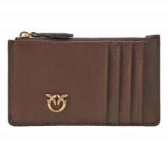 PINKO Portacarte Donna Airone Chardholder Vitello Seta 100251 L74Q Colore Marrone