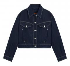 BOSS Giacca Donna Denim C_Bomber Trucker 50552464 Colore Blu