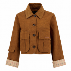 BARBOUR Giacca Donna Casual Dalbury Cotone e Lino LCA0380BR31 Colore Marrone