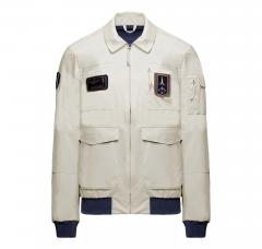 AERONAUTICA MILITARE Giacca Pilot Uomo Tecnica Con Patch AB3049UCT04290 Colore Bianco Ghiaccio