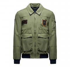 AERONAUTICA MILITARE Giacca Pilot Uomo Tecnica Con Patch AB3049UCT04290 Colore Verde Militare