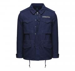 AERONAUTICA MILITARE Field Jacket Uomo In Cotone AB3044UCT04233 Colore Blu