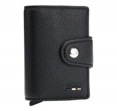 BOSS Portatessere Uomo Nero Secrid Ray 50554033 Similpelle RFID