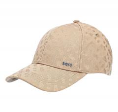 BOSS Cappellino Uomo In Tessuto Lavorato Con Monogrammi Zed M 50560339 Colore Beige