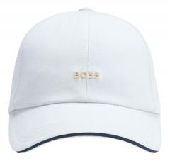 BOSS Cappellino Donna In Twill Di Cotone Con Logo In Metallo Regolabile Ari ME 50533367 Colore Celeste