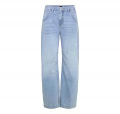 BOSS Jeans Donna Gamba Larga In Cotone C Slouchy Baloon 50558676 Colore Celeste