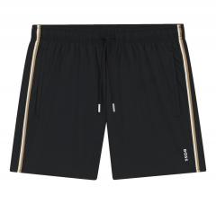 BOSS Boxer Da Mare Uomo Con Logo e Righe Iconic 50491594 Colore Nero