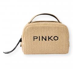 PINKO Necessaire Donna In Rafia 106717 Colore Paglia Beige HZ3Q
