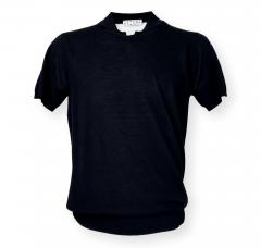 CASHMERE COMPANY Polo Uomo In Cotone E Lino C26S18 Colore Nero 99