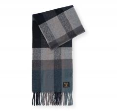 BARBOUR Sciarpa Westerdale a Scacchi Oversize USC0391GY91 Colore Grigio Tartan