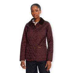 BARBOUR Annandale Giacca Trapuntata Donna Leggera Colletto in Velluto LQU0475RE96 Bordeaux
