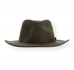 BARBOUR Cappello Uomo in Feltro di Lana Crushable Bushman MHA0007OL71 Verde