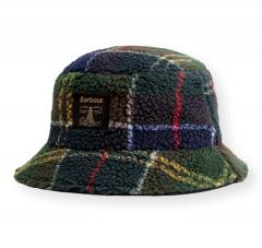BARBOUR Cappello da Pescatore in Pile Field MHA0920OL91 Colore Classic Tartan