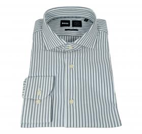 BOSS Camicia Uomo Slim Fit a Righe P-HANK-spread-C1-222 5050