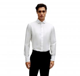 BOSS Elegante Camicia Uomo Polsini Doppi Regular Fit In Twil