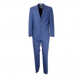 BOSS Abito Uomo Slim Fit In Lana Elasticizzata Antipiega Mod