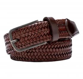 MEYER Citura da Uomo Elastic Leather Belt Materiale Fibra di