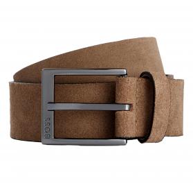 BOSS Cintura Uomo In Pelle Scamosciata Fibbia Con Logo Model