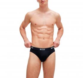 BOSS Slip In Cotone Elasticizzato Elastico In Vita e Logo Co
