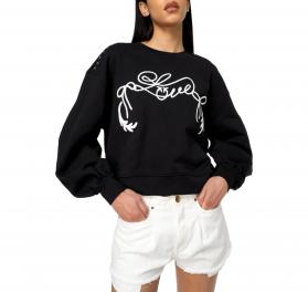 PINKO Felpa Donna Ceresole 1 Maglia Felpa Stampa e Applicazi