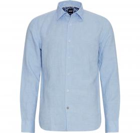 BOSS Camicia Uomo Vestibilita\' Casual Lino e Cotone 50513661