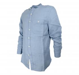 WOOLRICH Camicia Uomo Puro Lino BAND COLLAR LINEN SHIRT CFWO