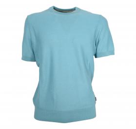BOSS Maglia Uomo A Maniche Corte In Misto Cotone Con Microla