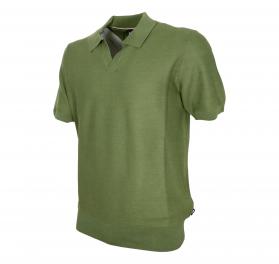 BOSS Maglione Uomo Stile Polo In Misto Cotone Con Colletto A