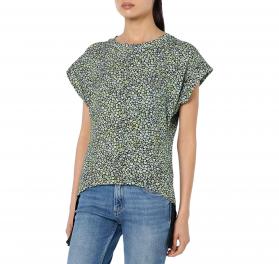 BOSS T-shirt Donna con maniche ad aletta coulisse laterale e